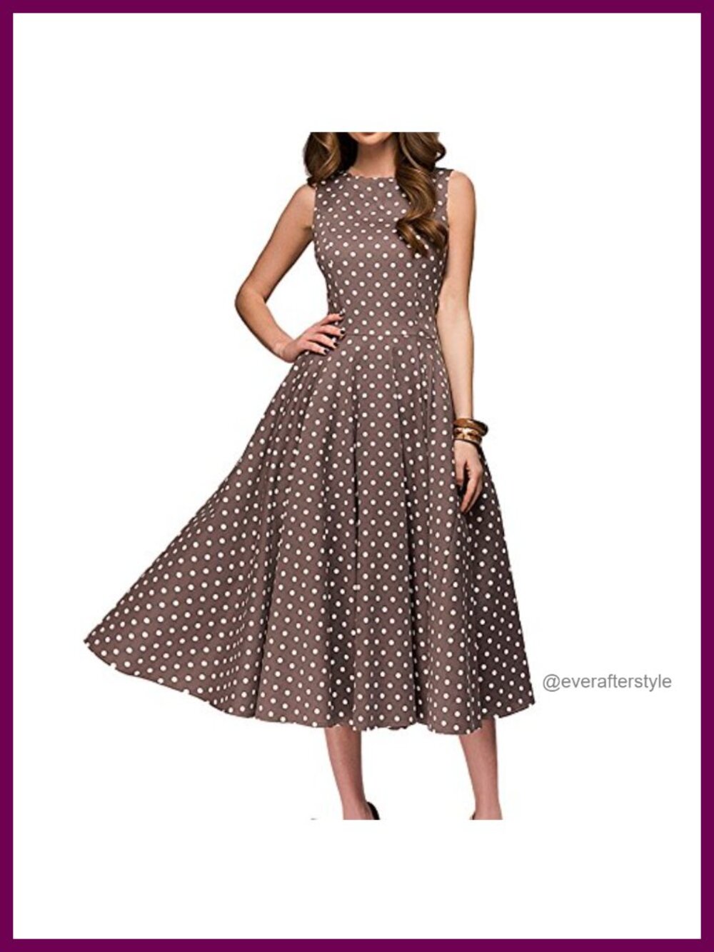 Vintage 1950s Cocktail Midi Dress Sleeveless Boatneck Cotton